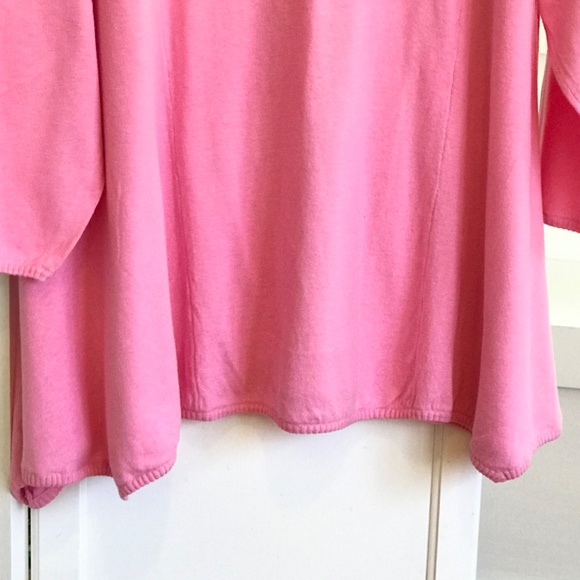 SILHOUETTES Cotton Sweater Swing Style Long Sleeve Pink Women’s Plus Size 3X - Picture 6 of 12